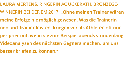 Laura Mertens  Ringerin AC  ckerath  Bronzegewinnerin bei der EM 2017   Ohne meinen Trainer w ren meine Erfolge nie m   