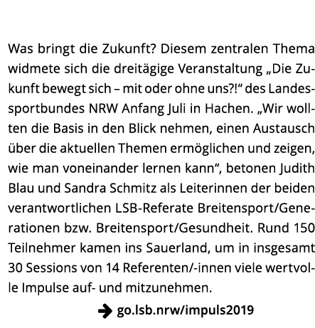   ImPuls-Forum  Was bringt die Zukunft  Diesem zentralen Thema widmete sich die dreit gige Veranstaltung  Die Zukunft   