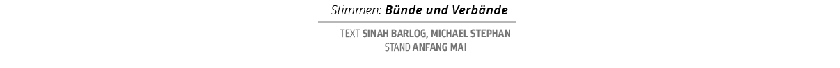 Text Sinah Barlog, Michael Stephan Stand Anfang Mai,Stimmen: B nde und Verb nd