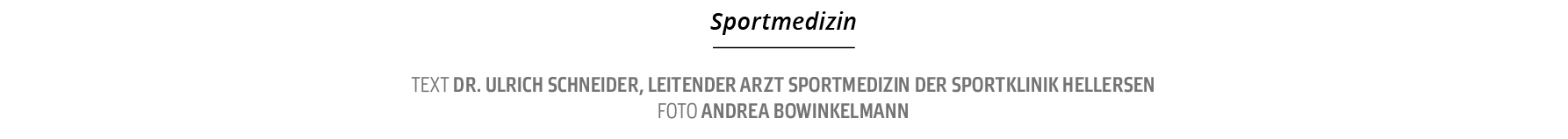 Text Dr  Ulrich Schneider, Leitender Arzt Sportmedizin der Sportklinik Hellersen Foto andrea Bowinkelmann,Sportmedizi