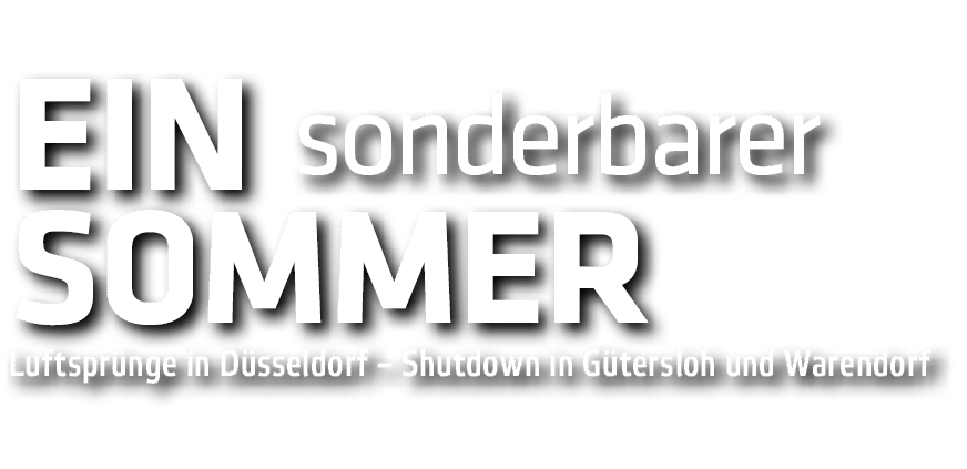 Ein sonderbarer Sommer Luftspr nge in D sseldorf   Shutdown in G tersloh und Warendorf