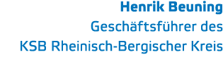 Henrik Beuning Gesch ftsf hrer des KSB Rheinisch-Bergischer Kreis 