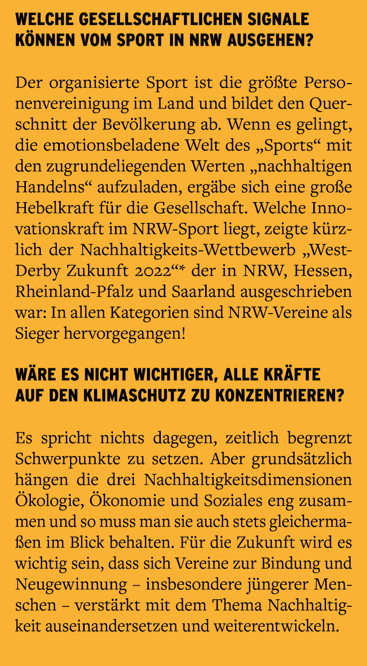Welche gesellschaftlichen Signale k nnen vom Sport in NRW ausgehen? Der organisierte Sport ist die gr te Personenver...