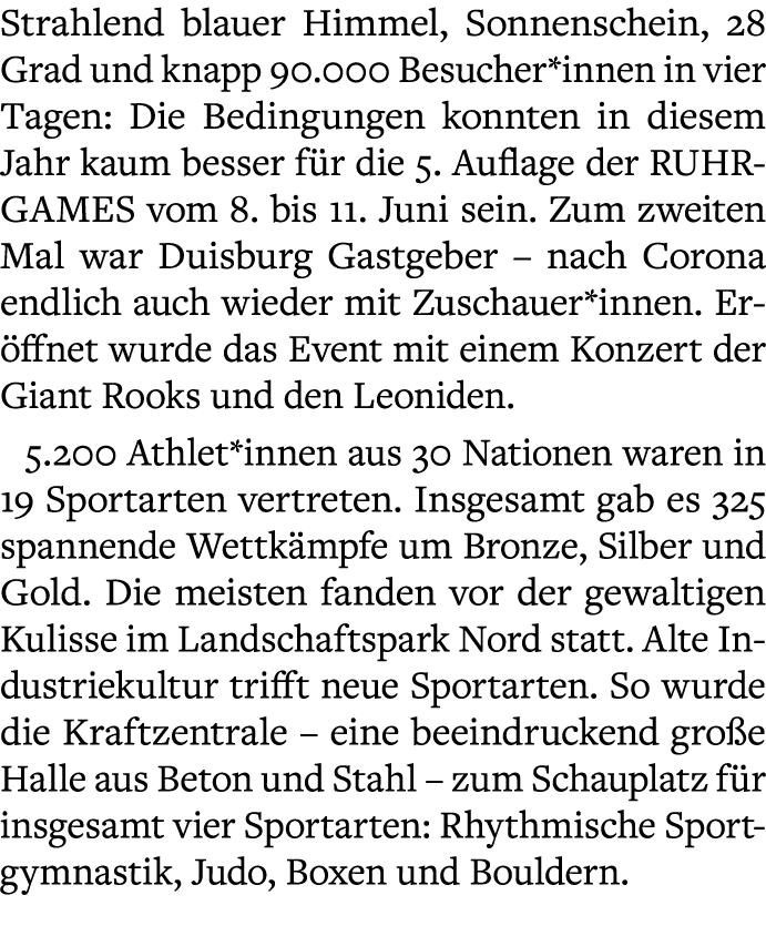 Strahlend blauer Himmel, Sonnenschein, 28 Grad und knapp 90.000 Besucher*innen in vier Tagen: Die Bedingungen konnten...