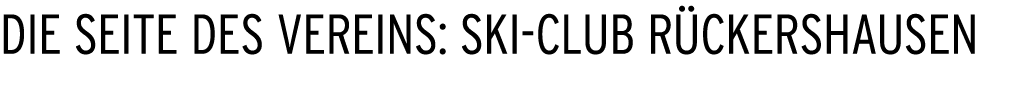 Die Seite des Vereins: Ski Club R ckershausen