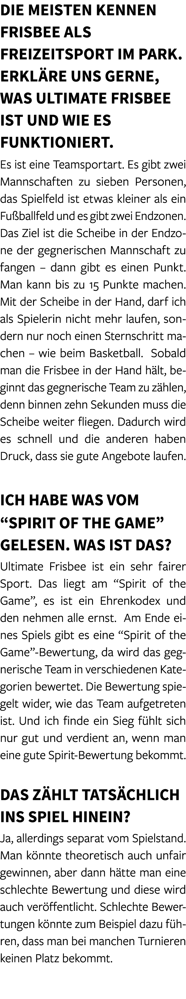 Die meisten kennen Frisbee als Freizeitsport im Park. Erkl re uns gerne, was Ultimate Frisbee ist und wie es funktion...