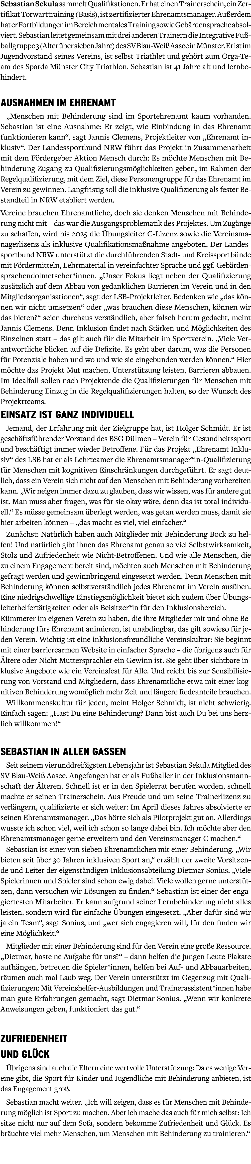 Sebastian Sekula sammelt Qualifikationen. Er hat einen Trainerschein, ein Zertifikat Torwarttraining (Basis), ist zer...