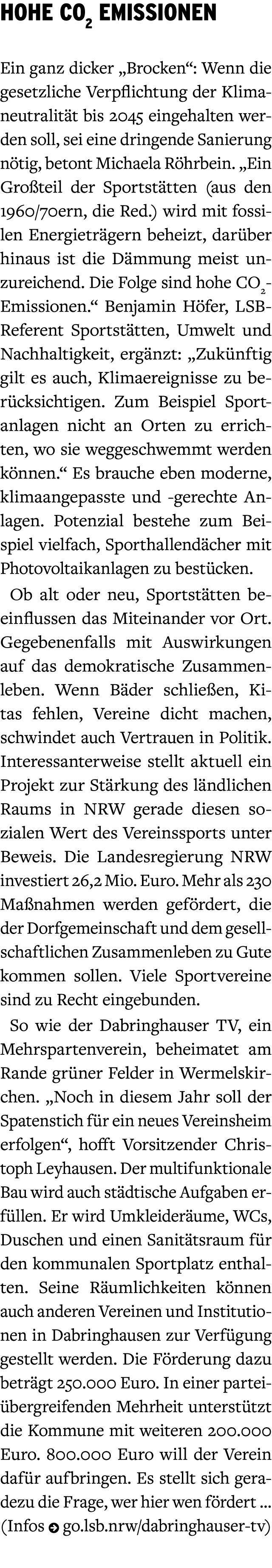 Hohe CO2 Emissionen Ein ganz dicker „Brocken“: Wenn die gesetzliche Verpflichtung der Klimaneutralit t bis 2045 einge...