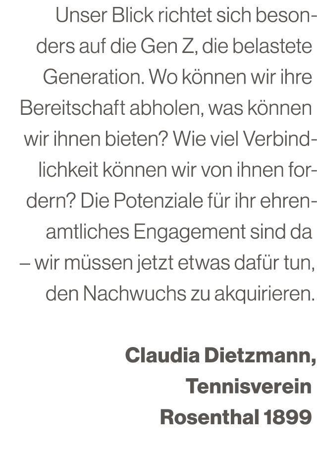 Unser Blick richtet sich besonders auf die Gen Z, die belastete Generation. Wo k nnen wir ihre Bereitschaft abholen, ...