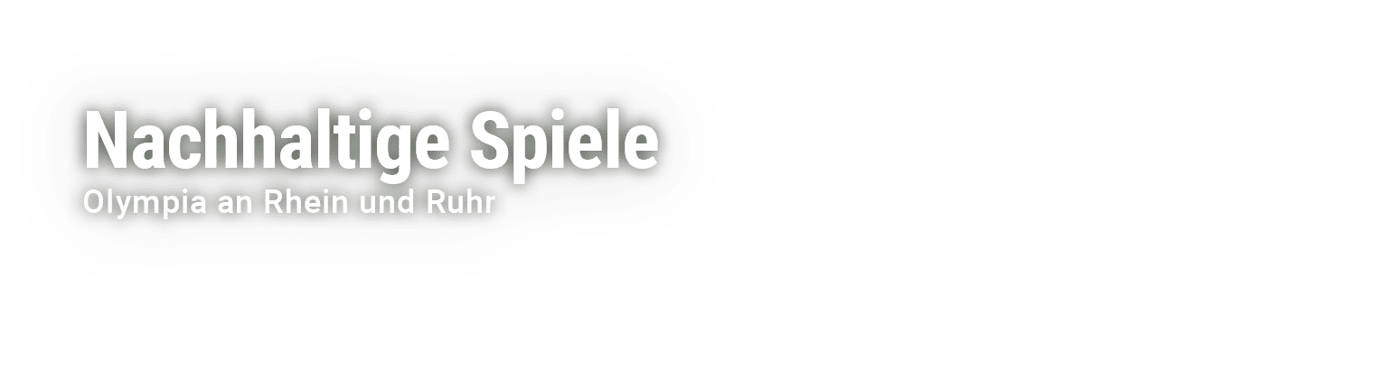 Nachhaltige Spiele Olympia an Rhein und Ruhr