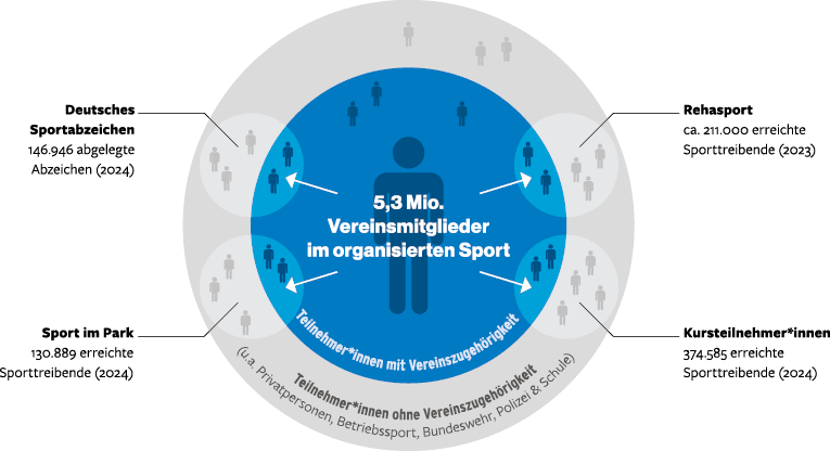 Grafik der Angebote eines Sportvereins f r Nichtmitglieder. Entwurfswerk