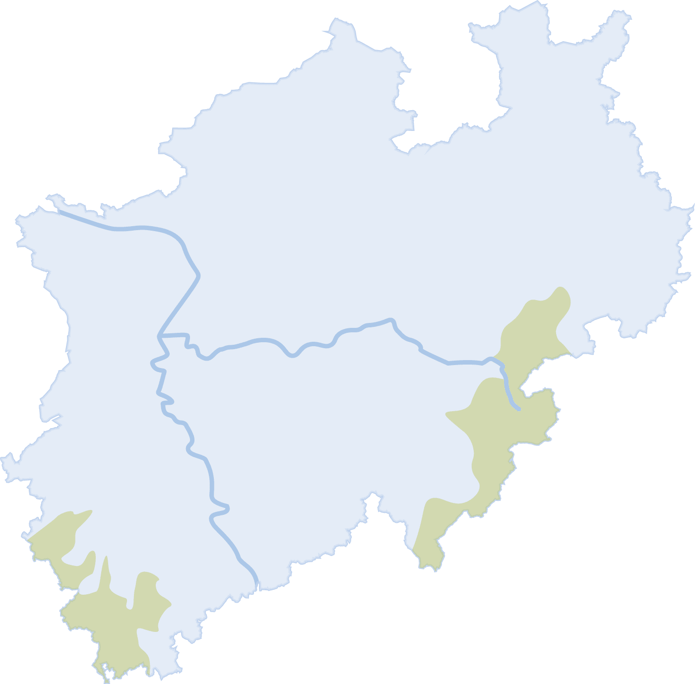 Karte der m glichen Austragungsorte einer Olympiade 2036 in NRW. Karte Entwurfswerk