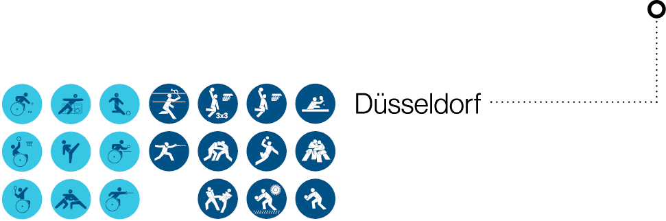Karte der m glichen Austragungsorte einer Olympiade 2036 in NRW. Karte Entwurfswerk