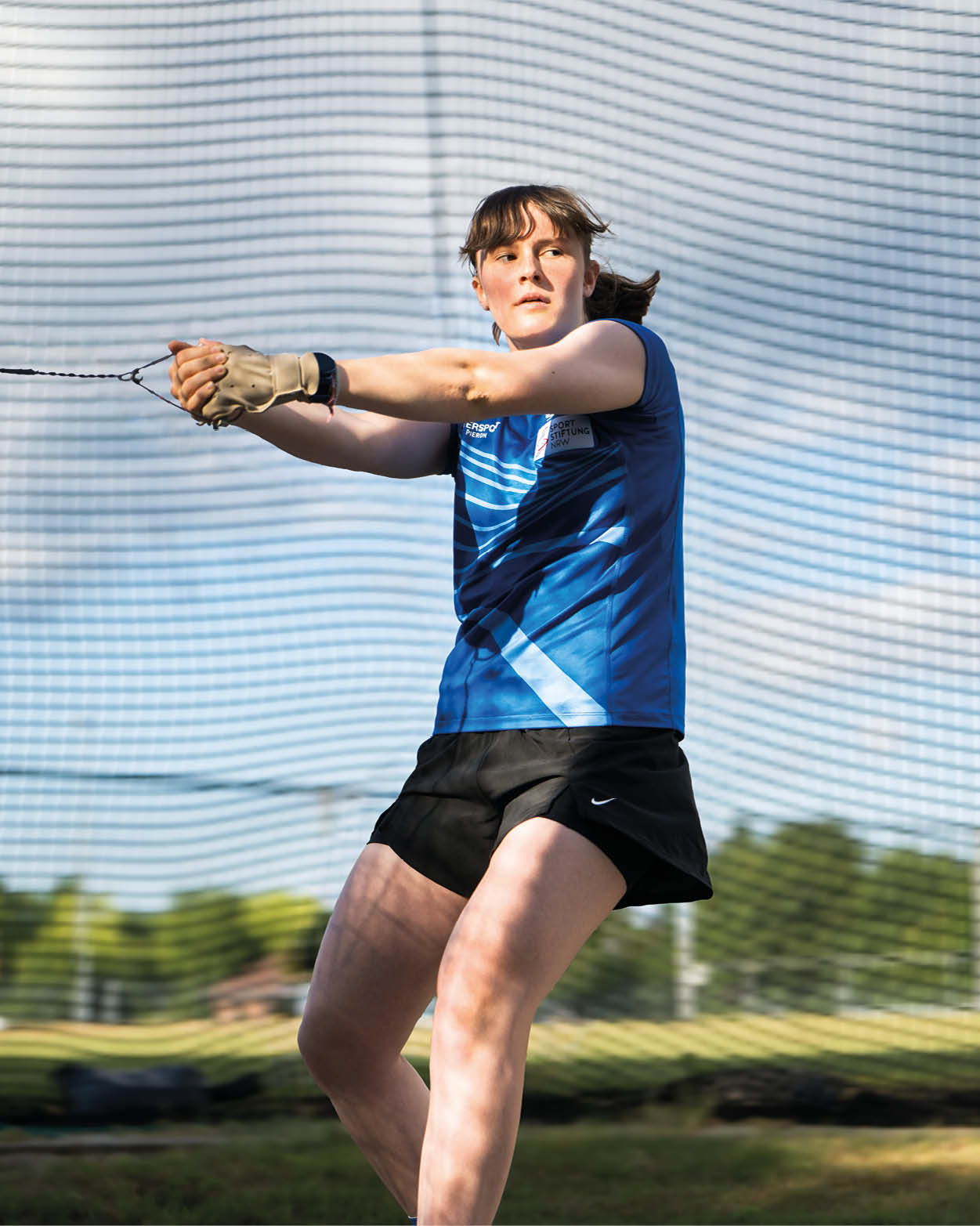 Leichtathletik/Hammerwurf: Charlotte Jochmann in Aktion auf dem Wurffeld 