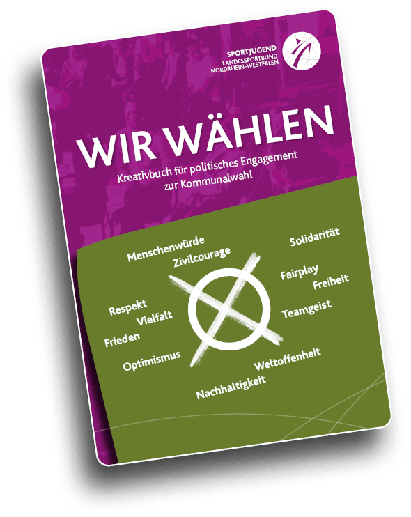 Cover der Borsch re “Wir w hlen" LSB NRW Gestaltung Entwurfswerk