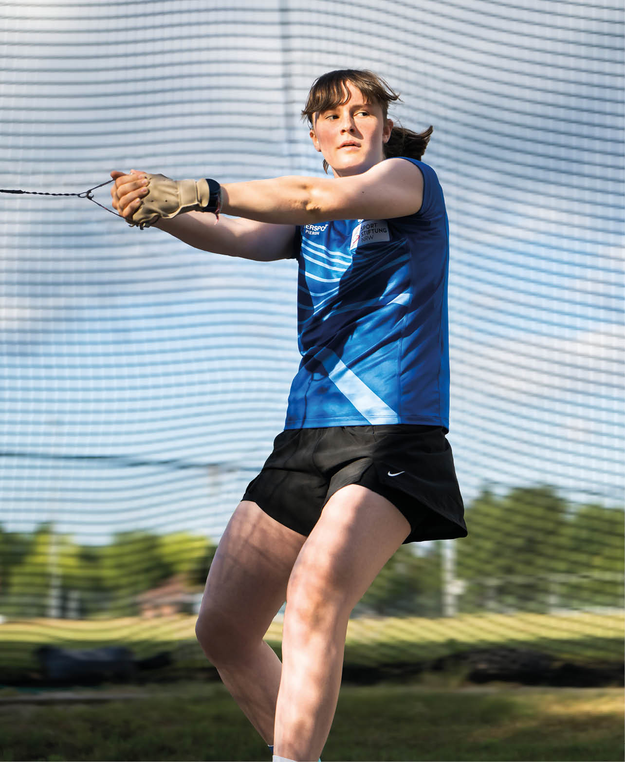 Leichtathletik/Hammerwurf: Charlotte Jochmann in Aktion auf dem Wurffeld 