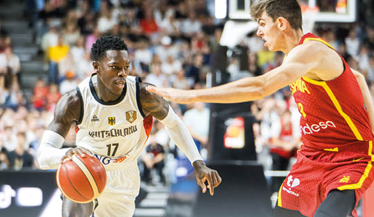 Bild eines Basketballspiels