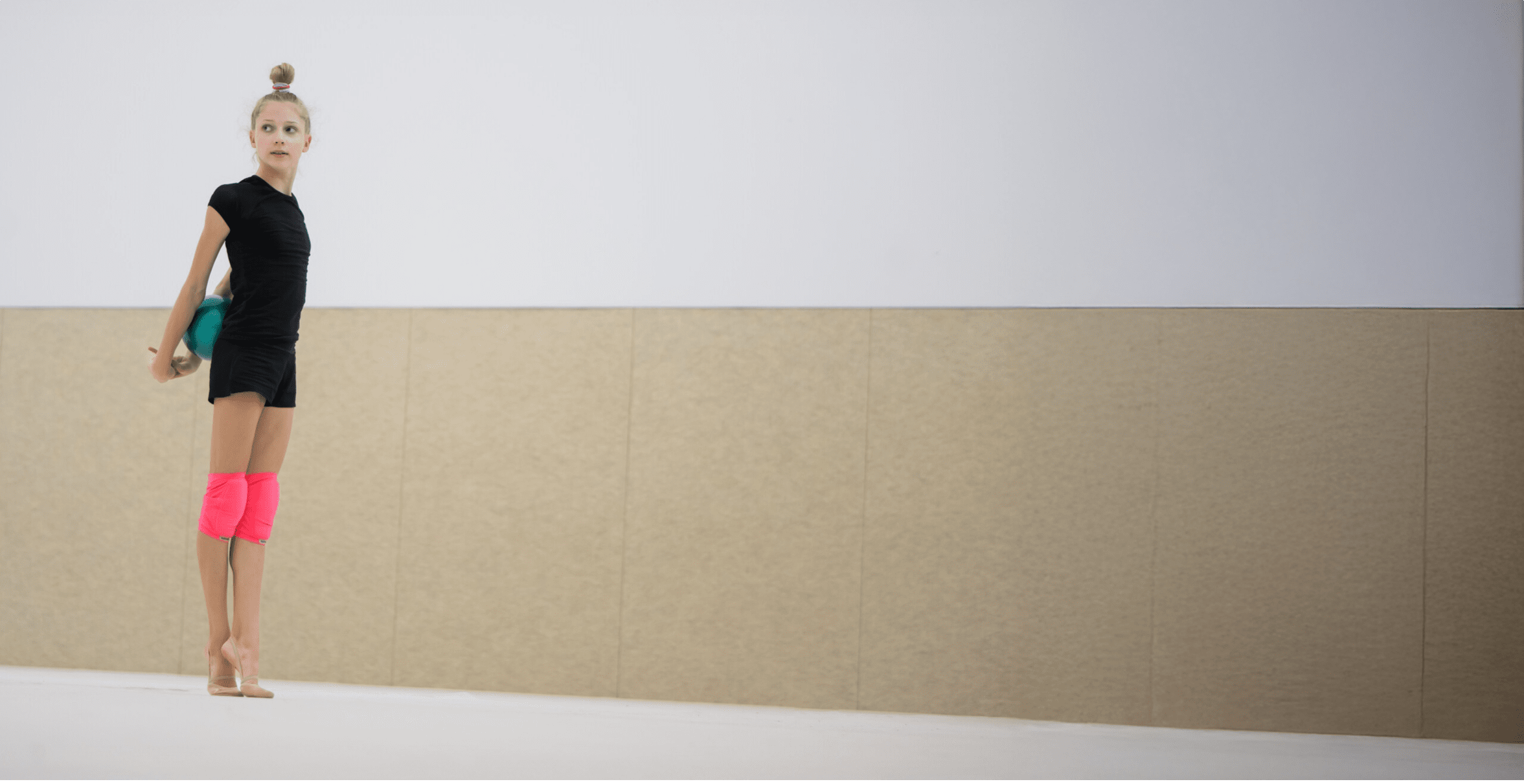 Amelia Kuznetsova WestLotto Toptalent steht in ihrer Trainingshalle