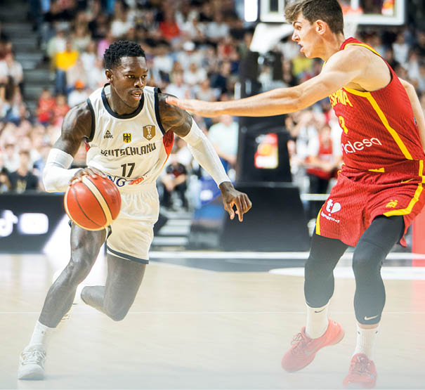 Bild eines Basketballspiels