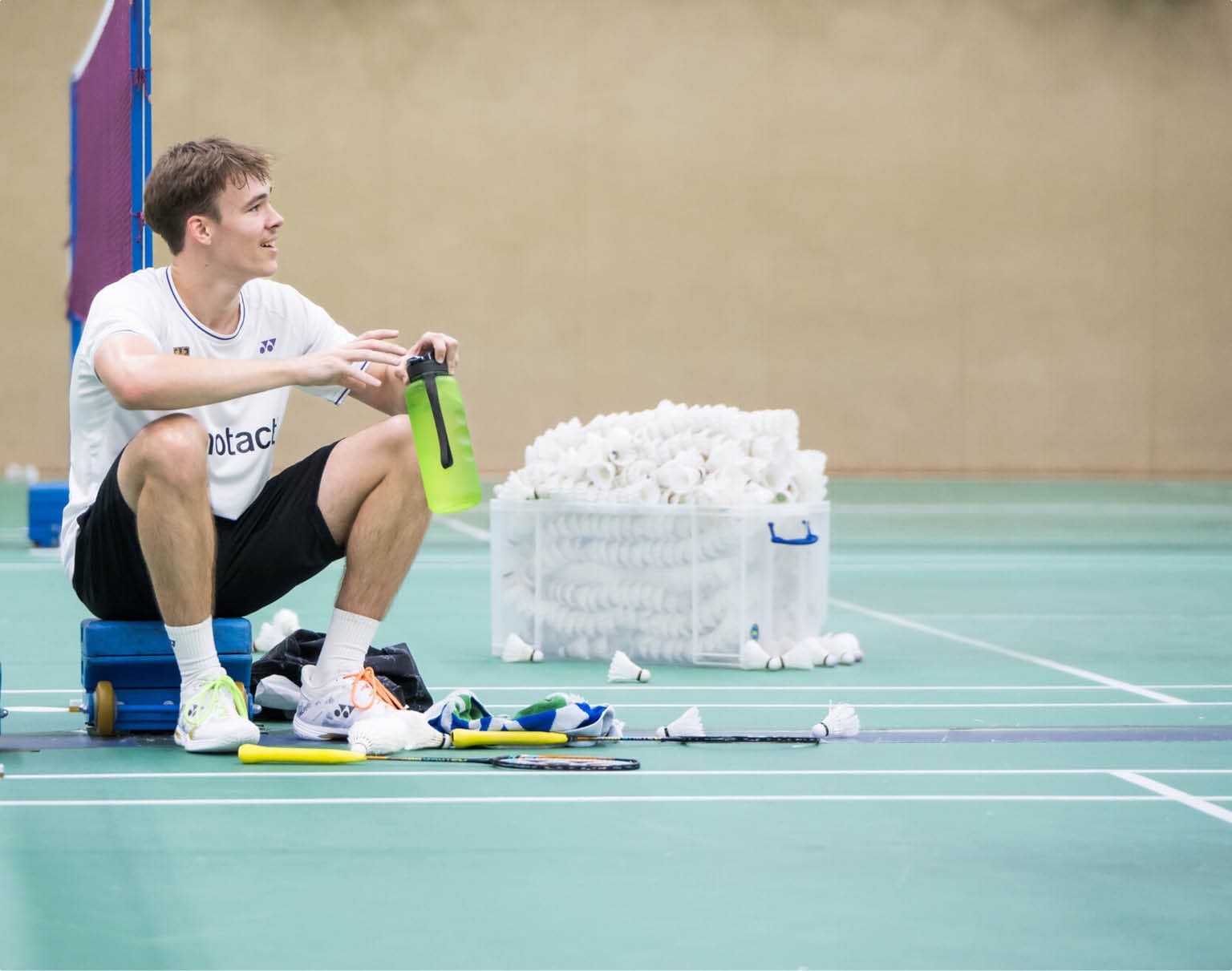 Amelia Kuznetsova WestLotto Toptalent steht in ihrer Trainingshalle 