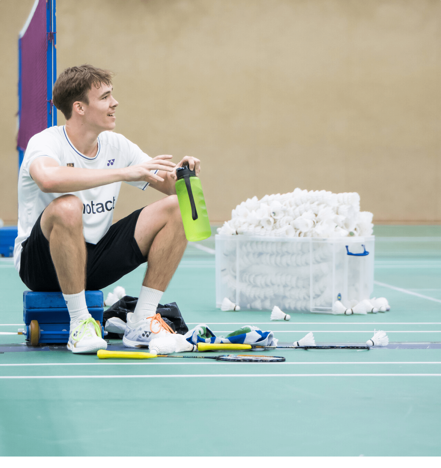 Amelia Kuznetsova WestLotto Toptalent steht in ihrer Trainingshalle 